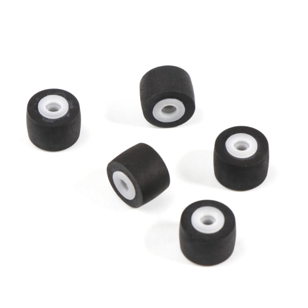 5st Hjulremskiva Gummi tryckmätare Kassettdäck Pinch Roller Tape Stereospelare 10,5x7,9x2mm Pinch Roller