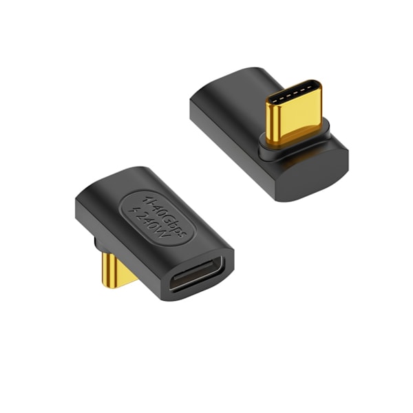 Nopea USB C uros-naaras-jatkeen sovitinliitin 240 W nopea lataus ja 40 Gbps tiedonsiirto