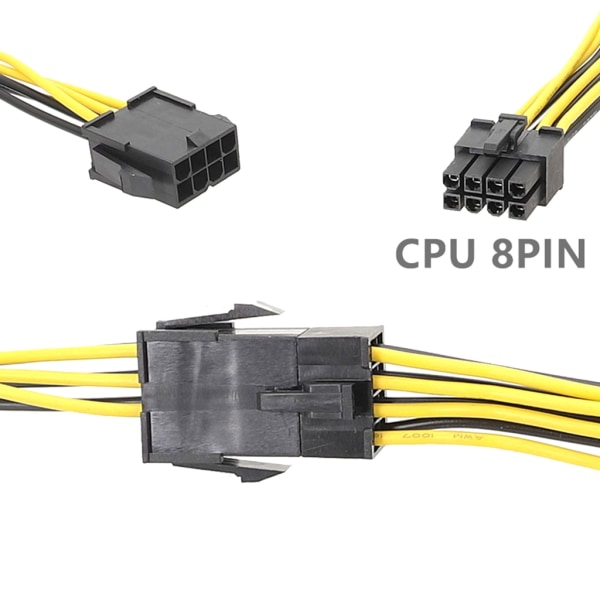 Hållbarhet CPU 8PIN till SATA-adaptrar Kabeldelare Kabel 8PIN hona /SATA-gränssnitt Power 50cm/19.69in null - C