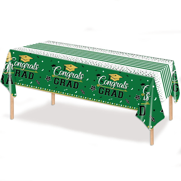 Graduation Table Cloths 2023 Graduation Party Decorations Congrats Grad Cover Green