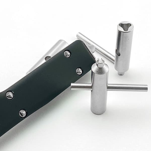 Rustfritt stål 3-vinget bitskrutrekker for Microtech kutter reparasjonssett