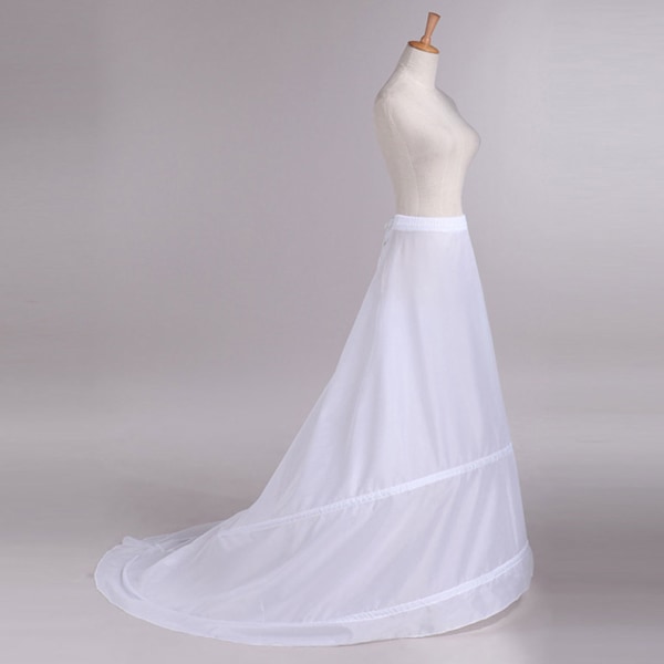Brud brudklänning släpkjol underkjol garnfri 2-bågar resår i midjan