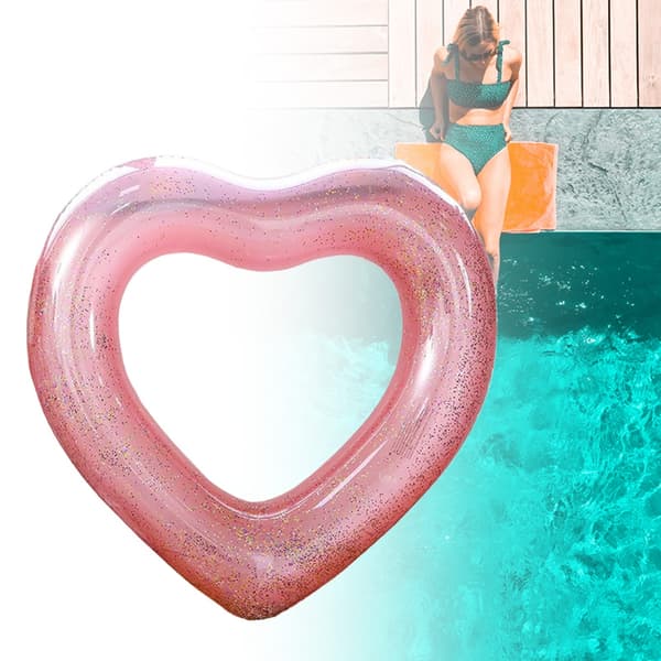 Hjerte svømmeringe, oppustelige svømmeringe, sommer oppustelig pool float M