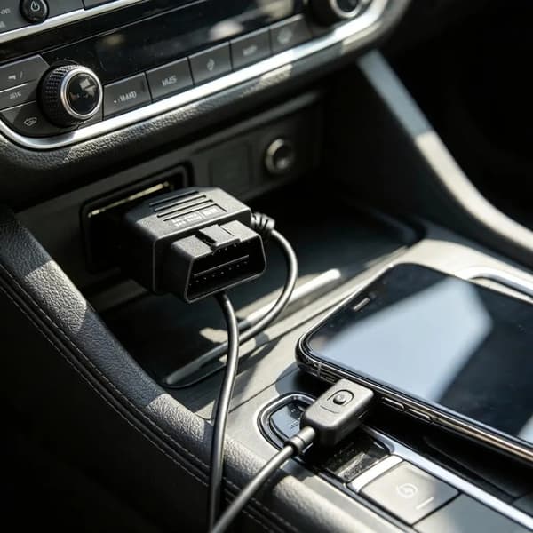 OBD II USB-strømadapterkabel egnet til bilkamera og telefonopladning