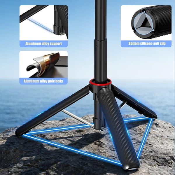 Magnetisk Actionkamera Grep Stativ Selfiepinne med Kulehode for X5