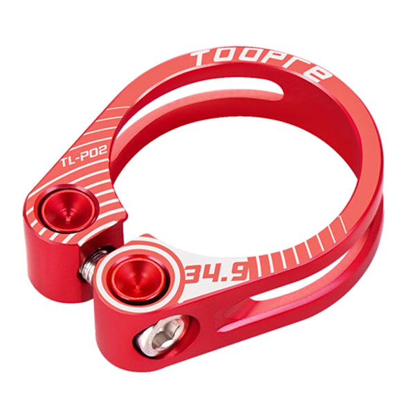 31,8/34,9mm Aluminiumlegering Vejscykel Sadelpindsklemme Hul Låsning Bjerg 31.8mm Red