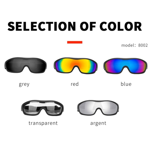 Hållbara glasögon ridglasögon med UV-filter för motorcykel- och elcyklister Clear