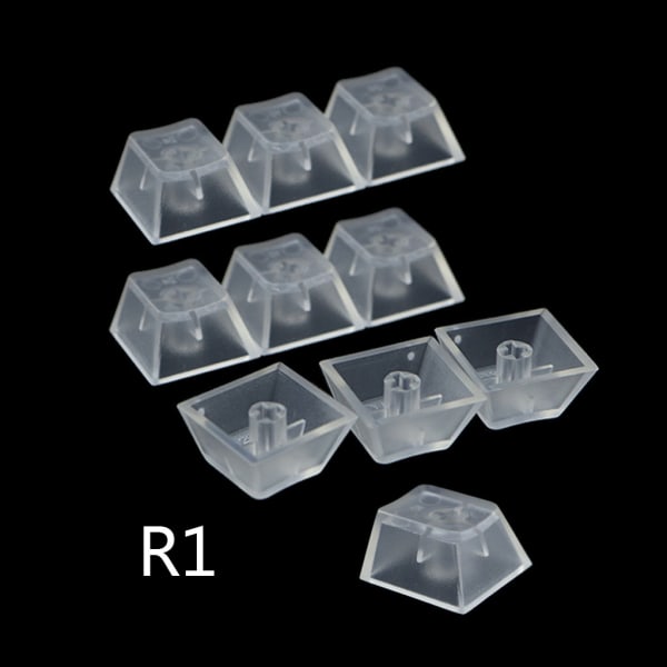 10 st ABS Nej Printed för Key Cap Mekaniskt tangentbord Transparent ABS Keycap R4