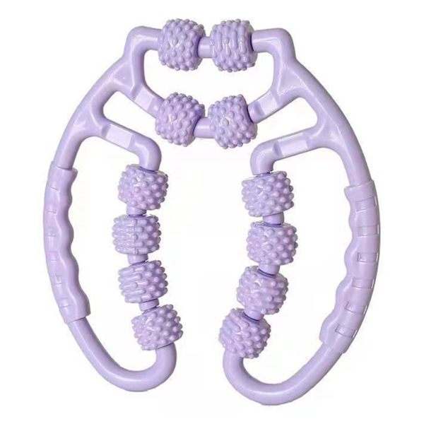 Muskelrulle Massasjeapparat for Ben Myofascial Fascial Etter Trening Smertelindring Purple
