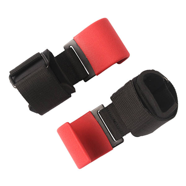 Vikter Lyfthakar Handledsskydd Styrketräning Grepp Rem Red