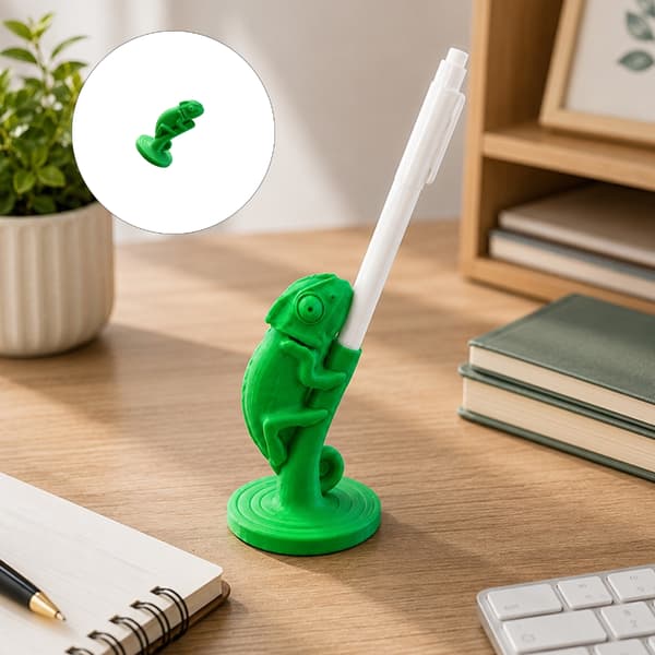 Skriveutstyr Blyantkopp Med Detaljert 3D-printet Design Perfekte Gaveideer