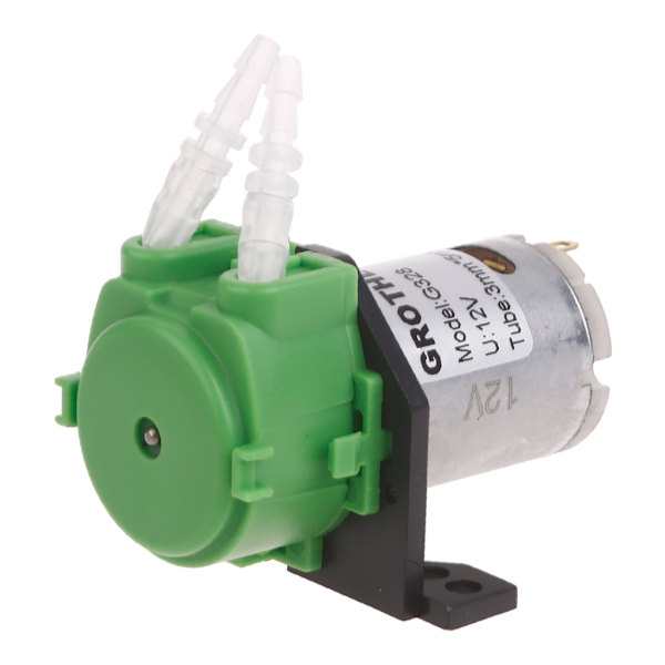 12V peristaltisk pump Lång livslängd Vätskedoseringspump Gadgettillbehör för kemisk biologi Praktisk liten pryl Green