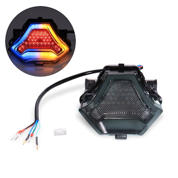 Røkt bakre bremselys Universal LED-baklykt Blinklys for motorsykler Forbedre sikten Trafikksikkerhet for R3