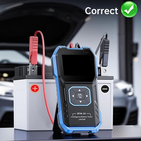 Multifunksjonell 12V 24V batterienhet analyserer kapasitet og drift