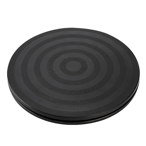 8" 20cm sort plastplatespiller Rundt stativ Praktisk leireskulptur platespiller