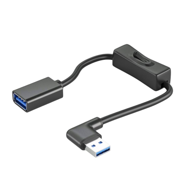 Högerböjd USB förlängningskabel stöder dataöverföring med switch hane till hona förlängningssladd Dataöverföringslinje