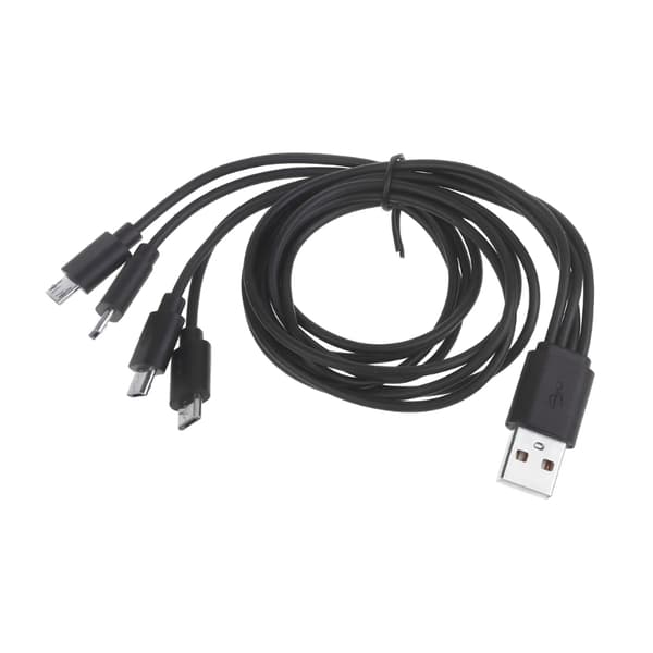 1 til 4 USB til MicroUSB splitterkabel Usb til MicroUSB Converter Ladeledning