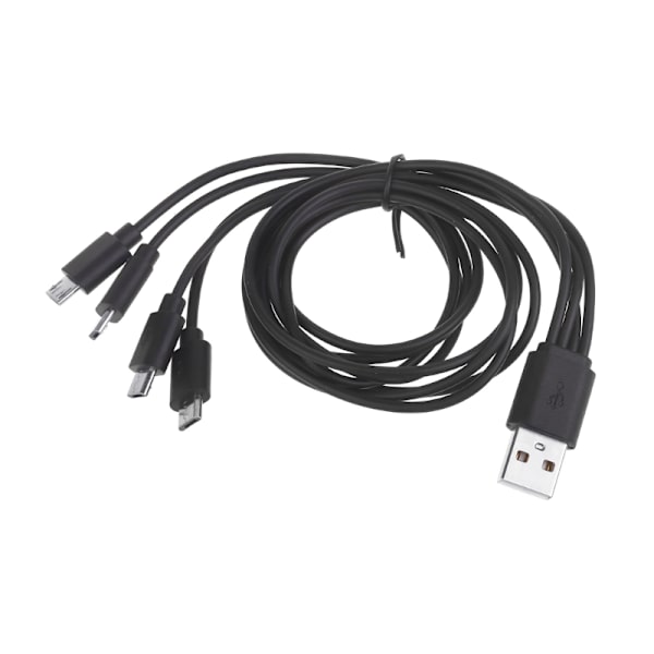 1 till 4 USB till MicroUSB splitterkabel USB till MicroUSB Converter Laddningssladd