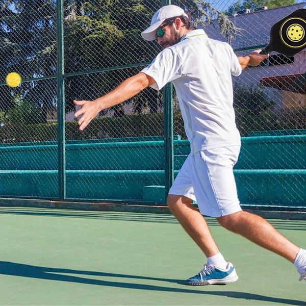 Pickleball-bolde med 40 små borede huller, holdbar og ensartet hop Orange