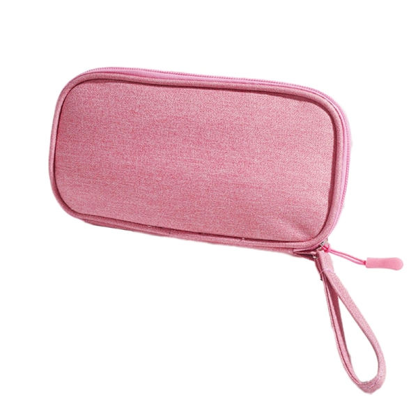 Papirtaske med stor kapacitet Penalhus Papiropbevaring penneposer Dobbeltlags pennetaske til skolearbejde Pink - Single layer