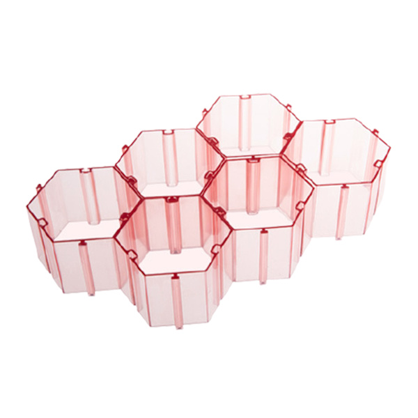 6st rutnät Förvaringslåda Honeycomb Underkläder Strumpbyxor BH Lådavdelare Skiljevägg Gratis organizer