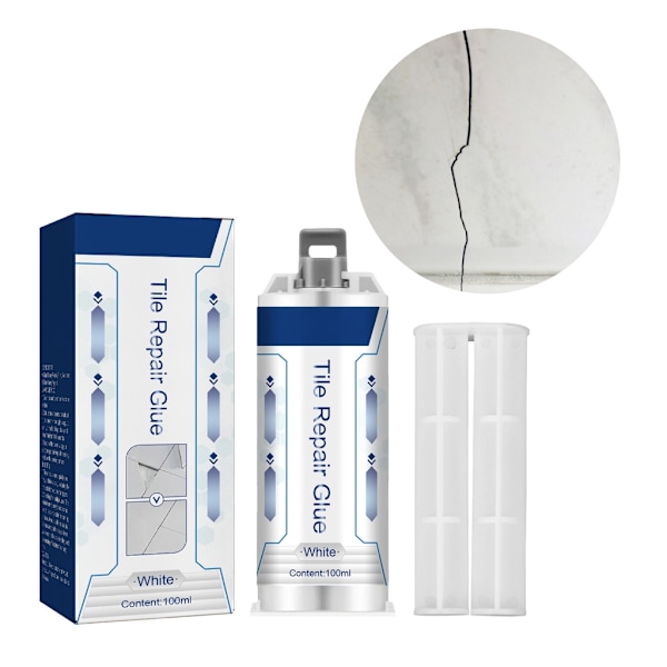 Hjem Tile Reparasjonsmiddel Flisfylling Pastaer Squeeze Tube Tile Restore AB Lim med Pusher Crack Repair Caulk lim