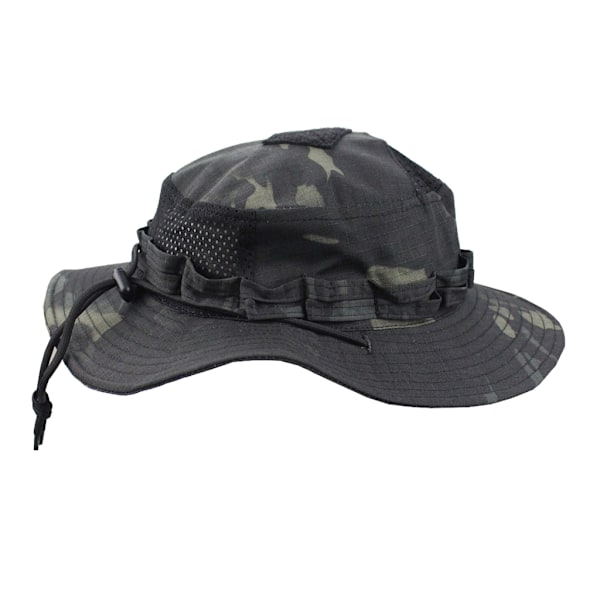 Unisex Boonie Hat Military Boonie Hat Wide Brim Bucket Hat Sun Hat Dark camouflage