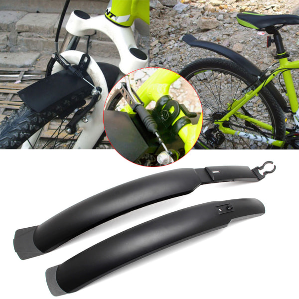 Cykelskärm för Fender Fram och Bak Hjul Stänkskydd MTB Mountainbike Regn Lång Stänkskärm