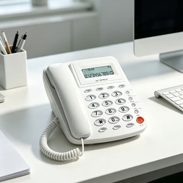 Fasttelefon Bordtelefon Eldre Anroper Store Knapper Integrert