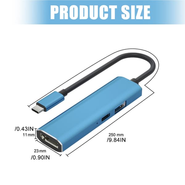 Tett USB CREATE til DP 8K Senter 100W Rask Lading USB 2 0 Port Permanent Aluminium Plan