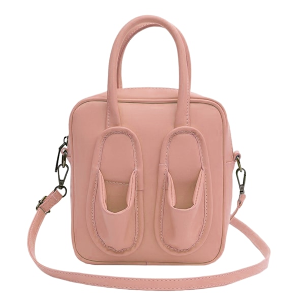 Dame PU skuldertaske Cute Slippers Crossbody taske Lille håndtaske Messenger Bag Purple