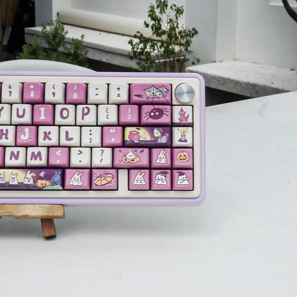 MDA Profile Keycaps Tjocka PBT Keycap Set för 151 nycklar Söta djur Key Caps Slitstarka för Mekanisk Keyb null - D