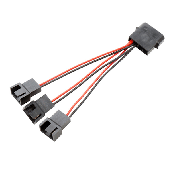 Dator för Case Fläkt IDE Stor 4pin till liten 4pin Fläkt Power D Port Förlängningskabel 1 till 1/2/3/4 4P Splitter 12V