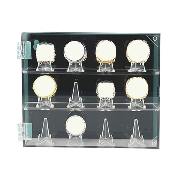 Akryl Baseball Ringe Fremvisnings Slots Display Case til Samlerringe