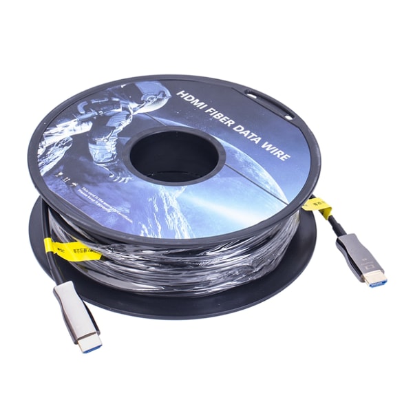 Hållbar optisk fiber HDMI-kompatibel kabelsladd 2.0 4K 60Hz hane till hane tråd för TV-projektor dator 10m