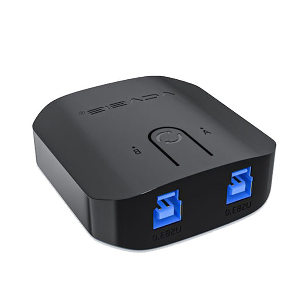 USB 3.0 Switch Selector 2 datorer USB Mini Perifer Switcher Box Hub En knapp Byte mot kontor