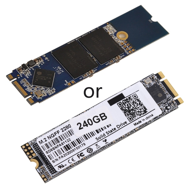 Notebook Solid State Drive Intern SSD-hårddisk för M.2 2280 SATA3.0 6Gbps HDD 240GB