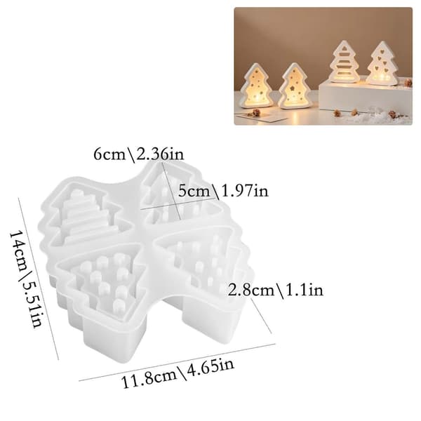 Silikon juleform hule design for nøkkelringer ornament