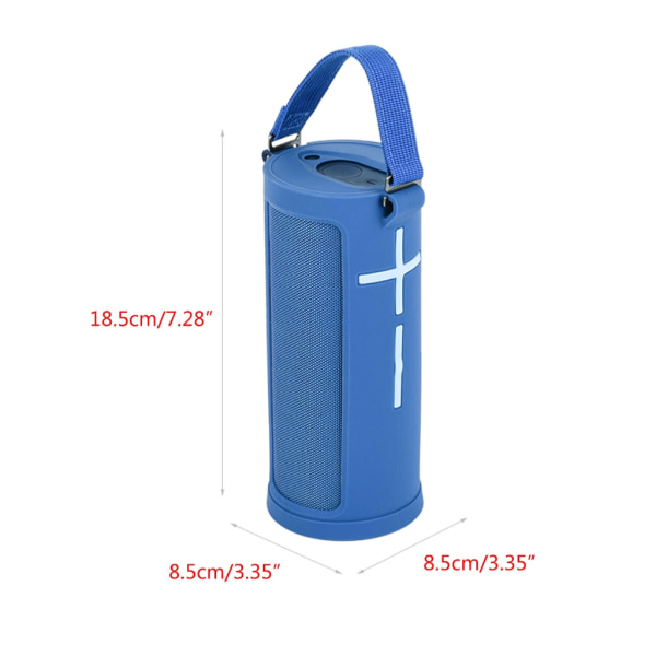 Bärbart case Bärförvaringsväska med karbinhake för UE Boom 3-högtalare för resor hemmakontor Blue
