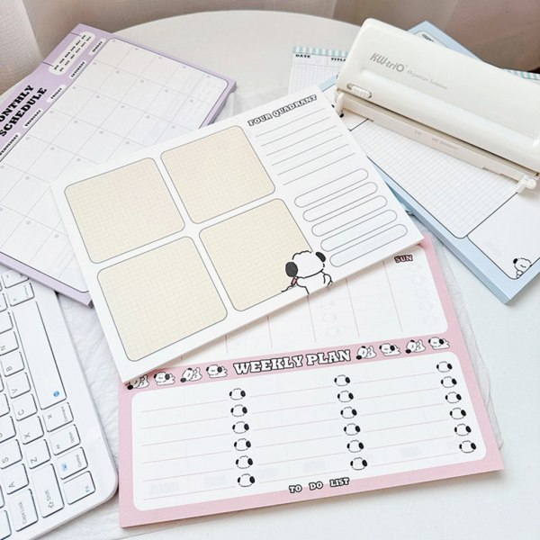 To Do List Planner Muistikirja 50 päiväystämätöntä arkkia Akateeminen suunnittelija opiskelijoille null - B