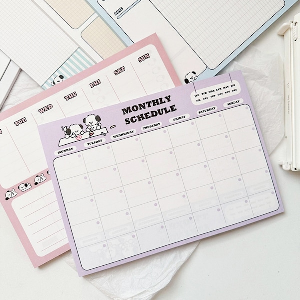 To Do List Planner Muistikirja 50 päiväystämätöntä arkkia Akateeminen suunnittelija opiskelijoille null - C