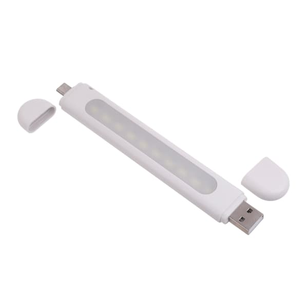 Bærbar USB-drevet LED-lampe Lille USB-natlys Understøtter Micro USB/ TypeC