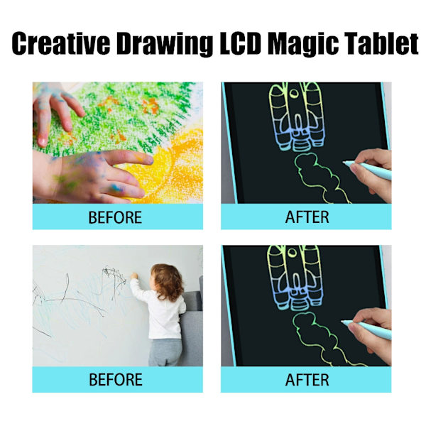 LCD kirjoitustabletti Doodles Board Magic Tablet -piirustuslevylelu lapsille aikuisille