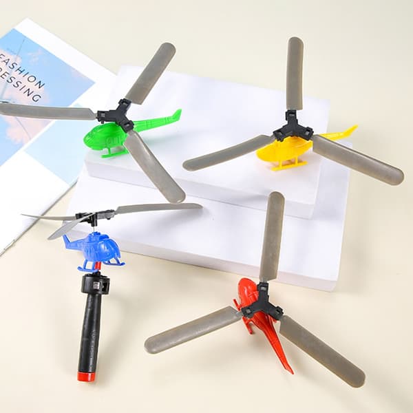 Mini lentävä helikopterilelusetti, bambuhelikopteri, ulkolelu, lasten juhlapalvelus