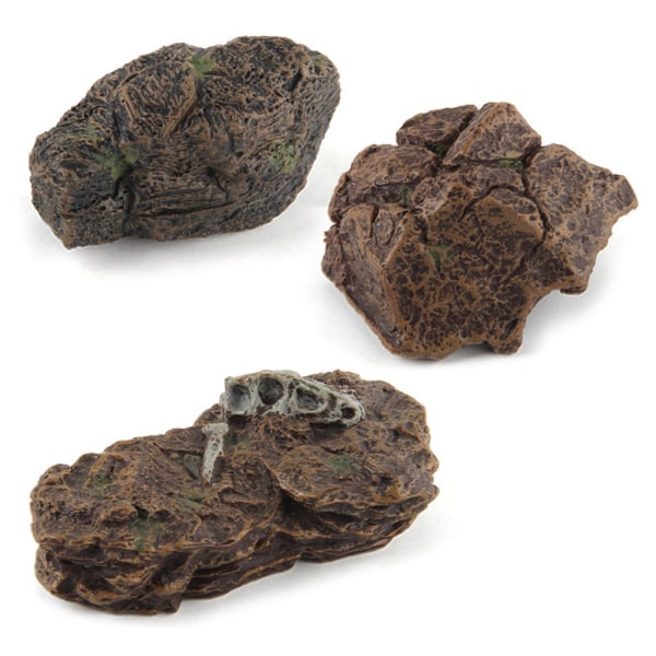 Aquarium Rocks Aquascaping Fisk til Tank Ornament Sten skjulested dekorationer til Betta Turtles Små firben Krybdyr