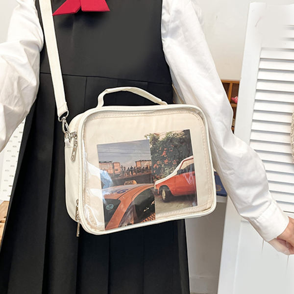 Monikäyttöiset Ita-reput Crossbody Laukku Pin Display Bag Purple