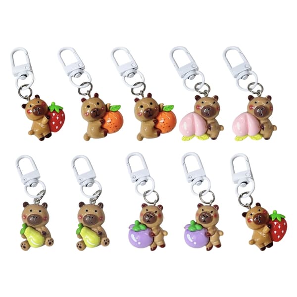 Capybara Nyckelring Berlock Väskberlock för Plånböcker Handväskor Väskaccessoarer Present