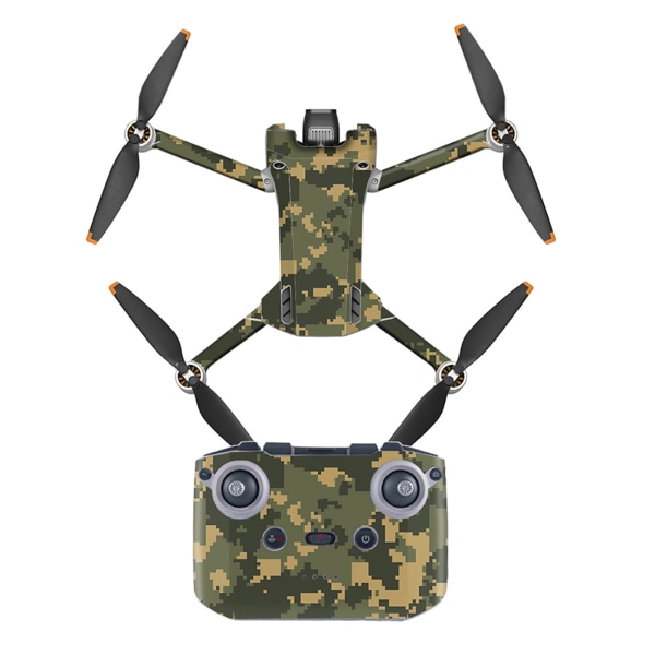 Dekorasjonsklistremerke-kontrollmerkesett for Mini 3 Pro Drone Vanntett DIY Huddekorasjon Drone-kroppsklistremerke