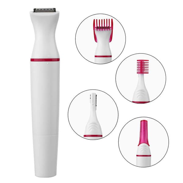 5-i-1 Mini Elektrisk Epilator Kvinner Multifunksjonell Barbermaskin Dame Hårfjerner