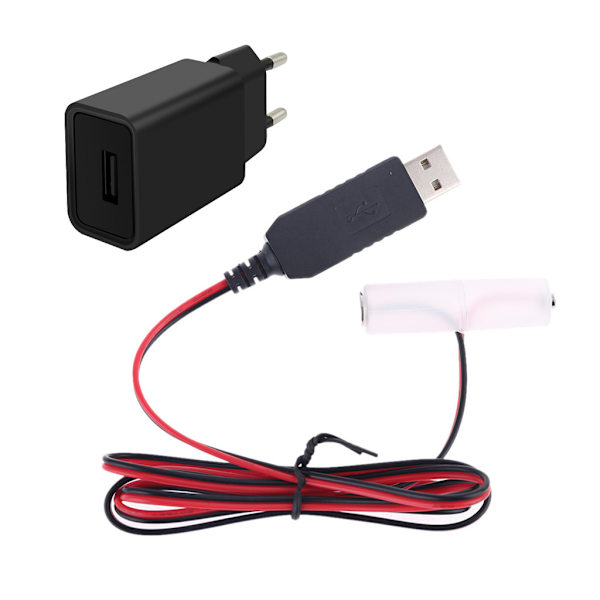 Batterieliminator USB power Byt 1,5V AA-batteri för Radio Elektrisk Toy Klocka LED Strip Light Calculator